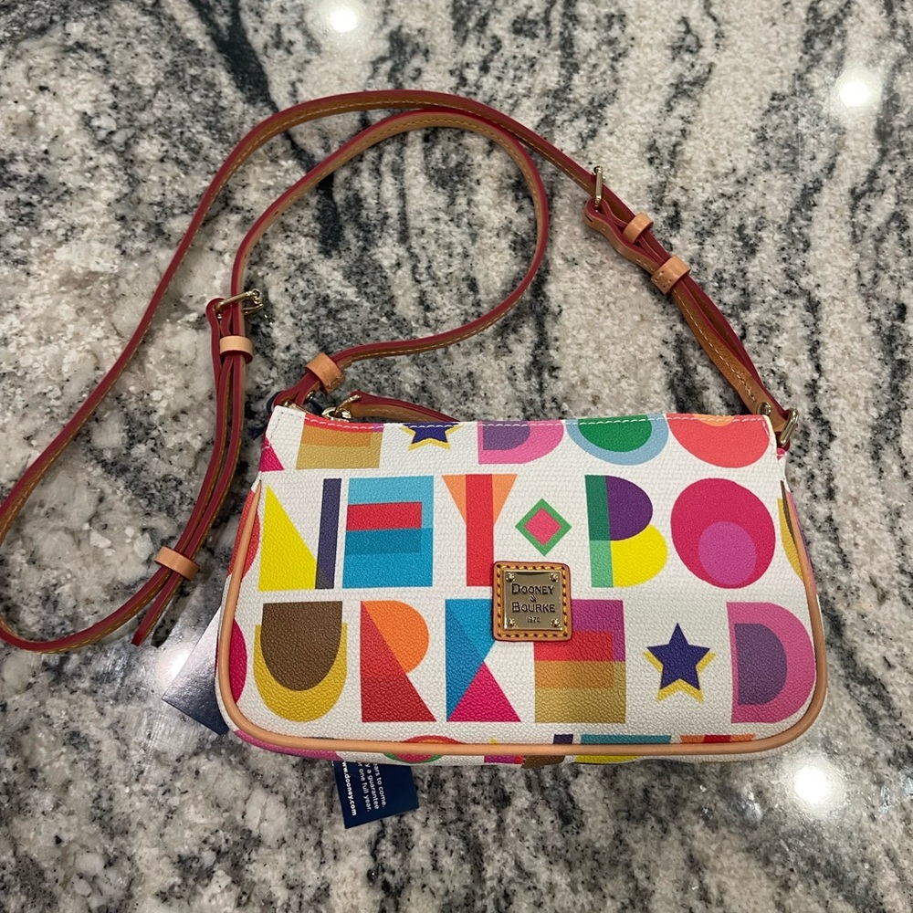 Dooney & Bourke Art Deco Lexi Crossbody White NWT
